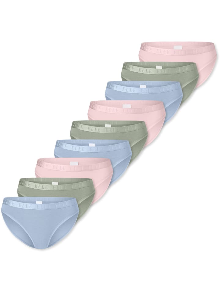 

ELLE Супермягкие трусики розового, светло-зеленого и светло-голубого цвета