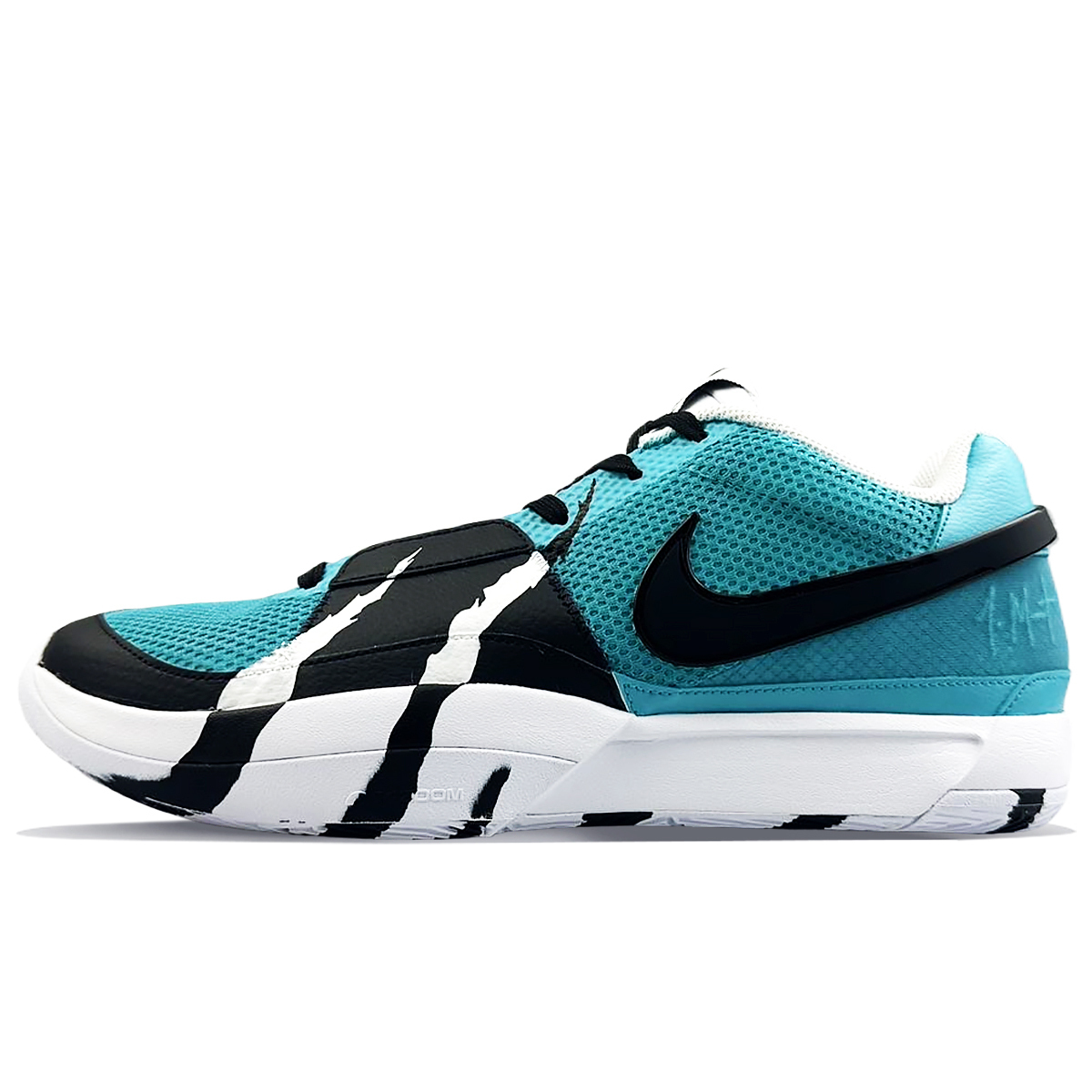 

Nike Мужские баскетбольные кроссовки Ja 1 с амортизацией, противоскользящей подошвой и низким верхом, черно-синие, цвет Black