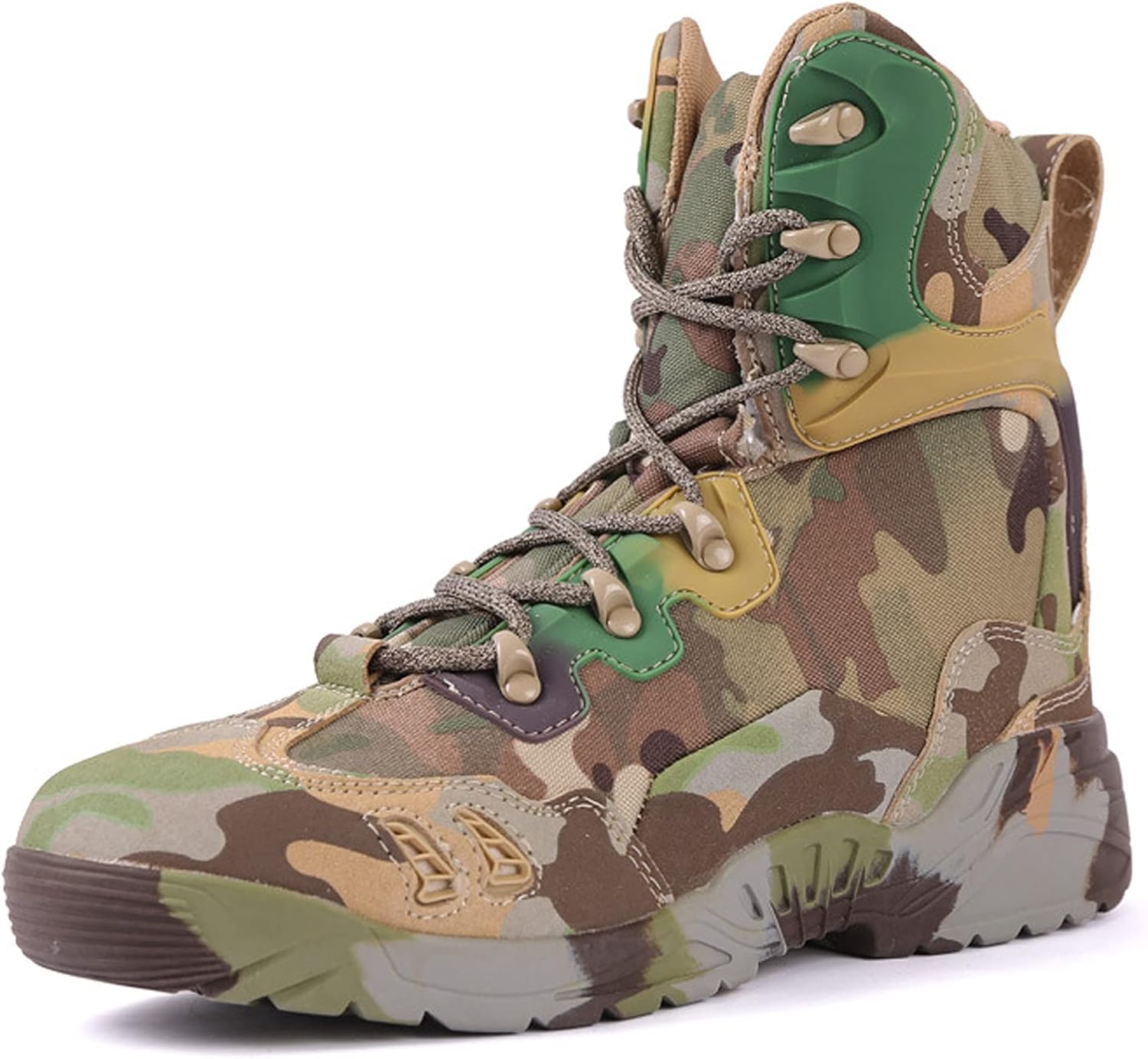 

Мужские походные ботинки, треккинговая обувь для прогулок, восхождений и активного отдыха на улице, легкие, высокие, на шнуровке, противоскользящие, для походов с рюкзаком, кемпинга, велосипедного спорта и других видов спорта Hongrenamz, зеленый