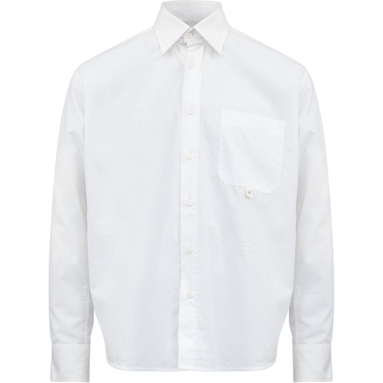 

Рубашка со съемным воротником MM6 Maison Margiela, белый