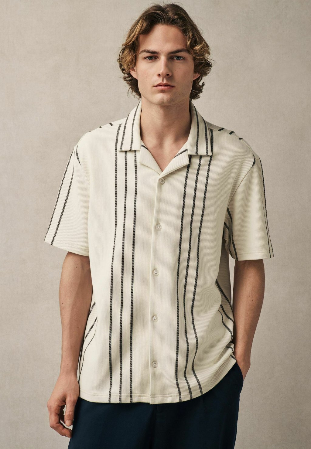 

Рубашка REGULAR FIT - TEXTURED STRIPE Next, белый