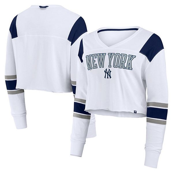 

Женская белая футболка New York Yankees с длинными рукавами Fanatics, Белый, Женская белая футболка New York Yankees с длинными рукавами Fanatics