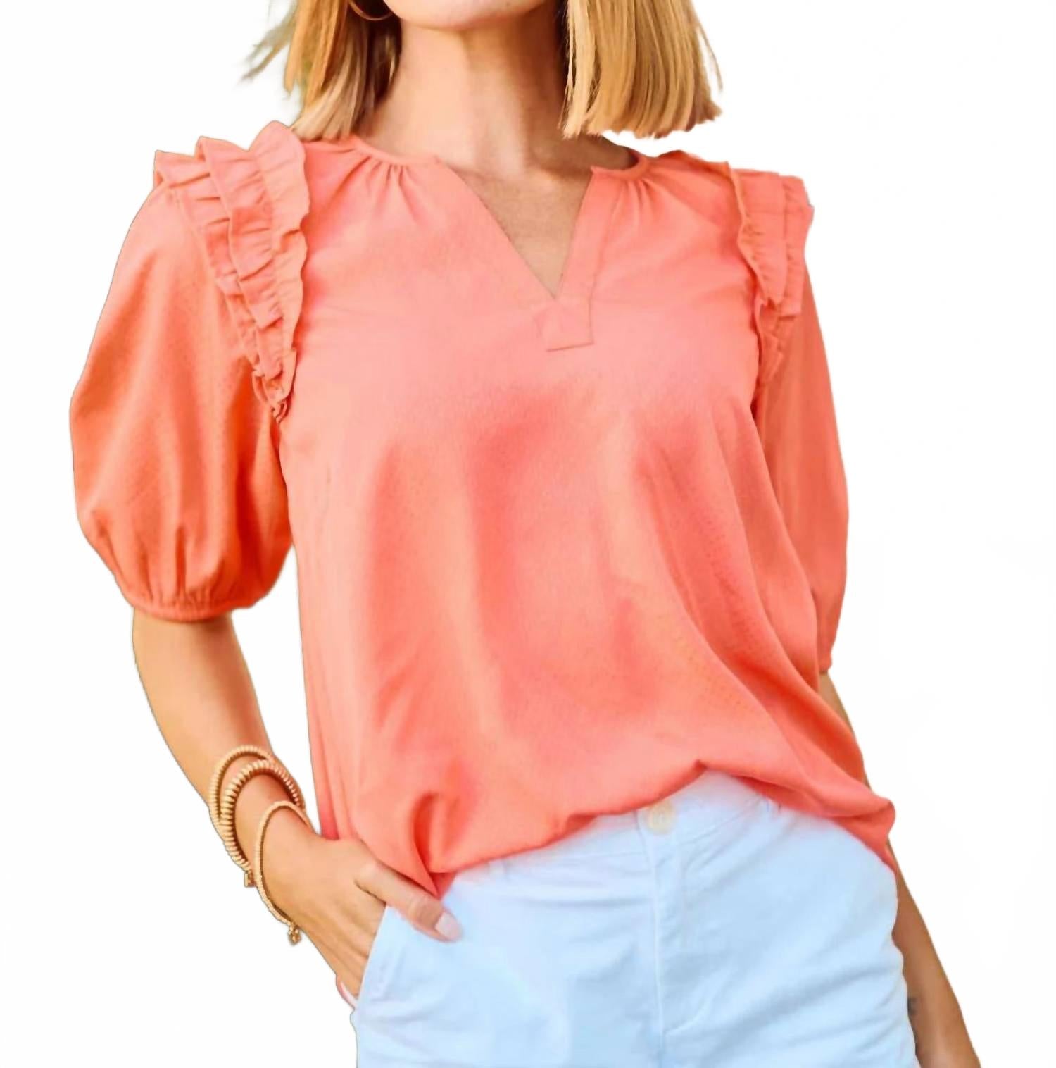 

Топ Skylar в коралловом Mary Square