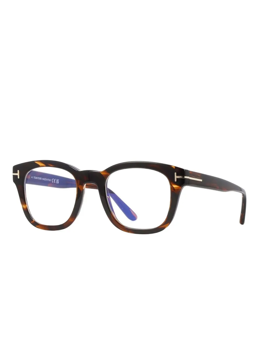 

Очки в прямоугольной оправе TOM FORD Eyewear, коричневый