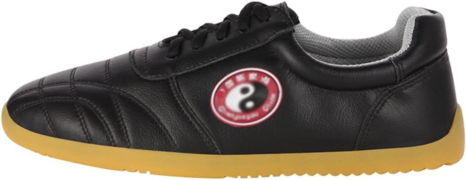 

Легкие туфли для Тайцзи для взрослых, дышащие кроссовки для боевых искусств для мужчин, обувь для Ушу, Шаолинь, цигун, тренировки Вин Чун, прогулочная обувь для мужчин и женщин для помещений и улицы Crysterris, черный