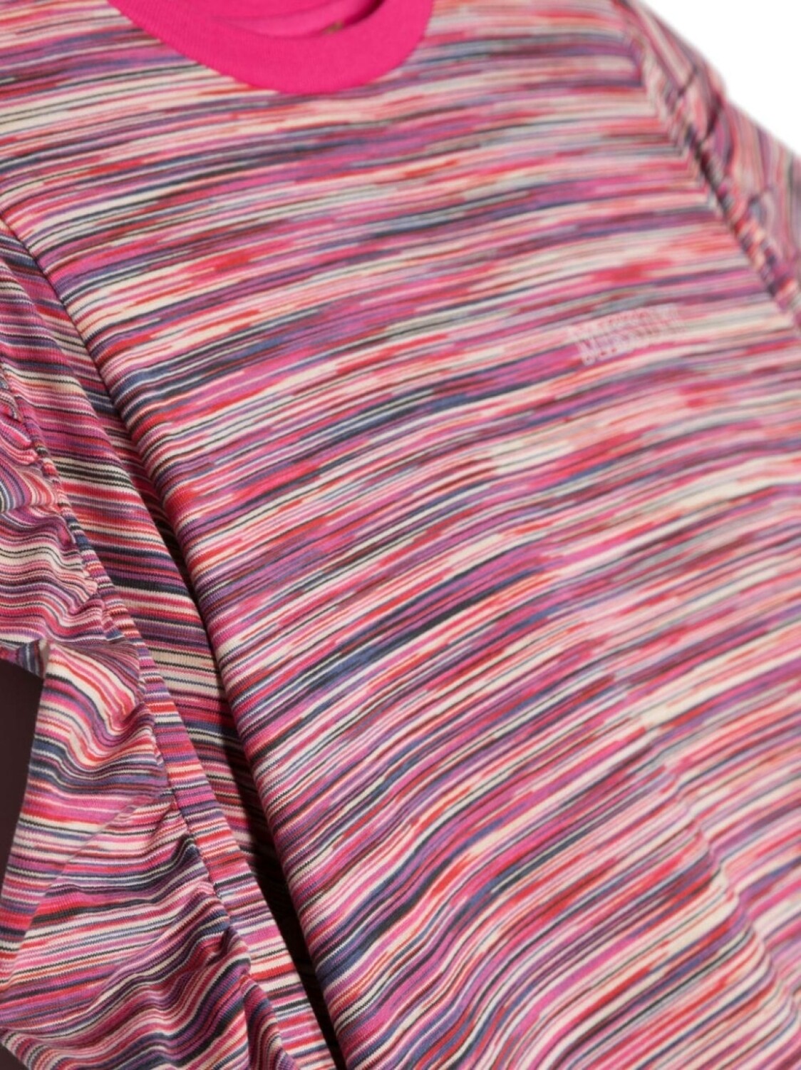 Меланжевое платье с логотипом Missoni Kids, розовый — фото 3
