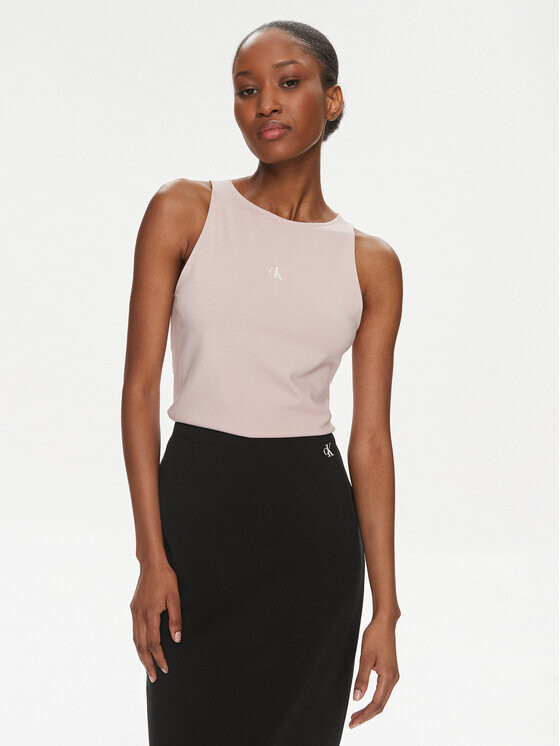 

Топ приталенного кроя Calvin Klein, розовый