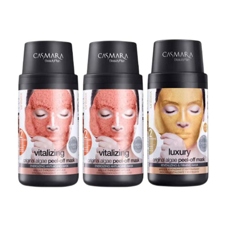 

Золотая витаминная С комбинированная маска для лица подтягивающая увлажняющая для всех типов кожи 140г+140г CASMARA