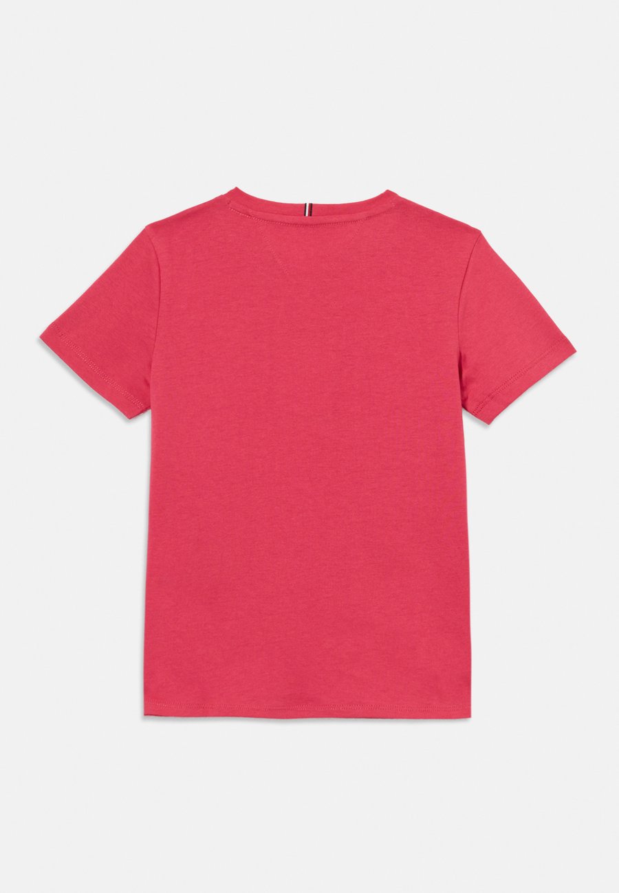 Футболка Tommy Hilfiger METALLIC LOGO SLIM CREW NECK T-SHIRT, Vintage Cerise/Light Red — фото 2