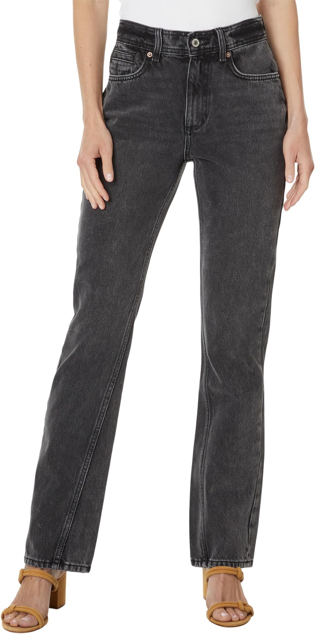 

Джинсы Free People Xena Slim Straight, цвет Dark Night