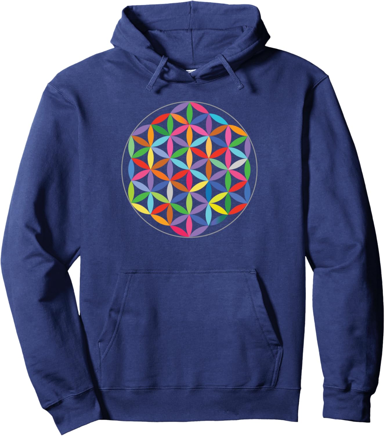 

Худи с символом священного геометрического цветка жизни Sacred Geometry Apparel Designs And Designs, темно-синий
