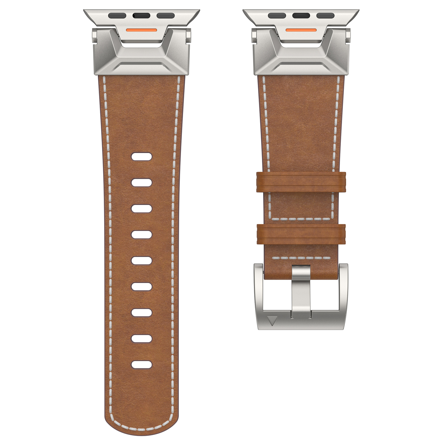 

Biaodaige Часы Strap Apple Compatibility Genuine Leather Material, Dark Brown