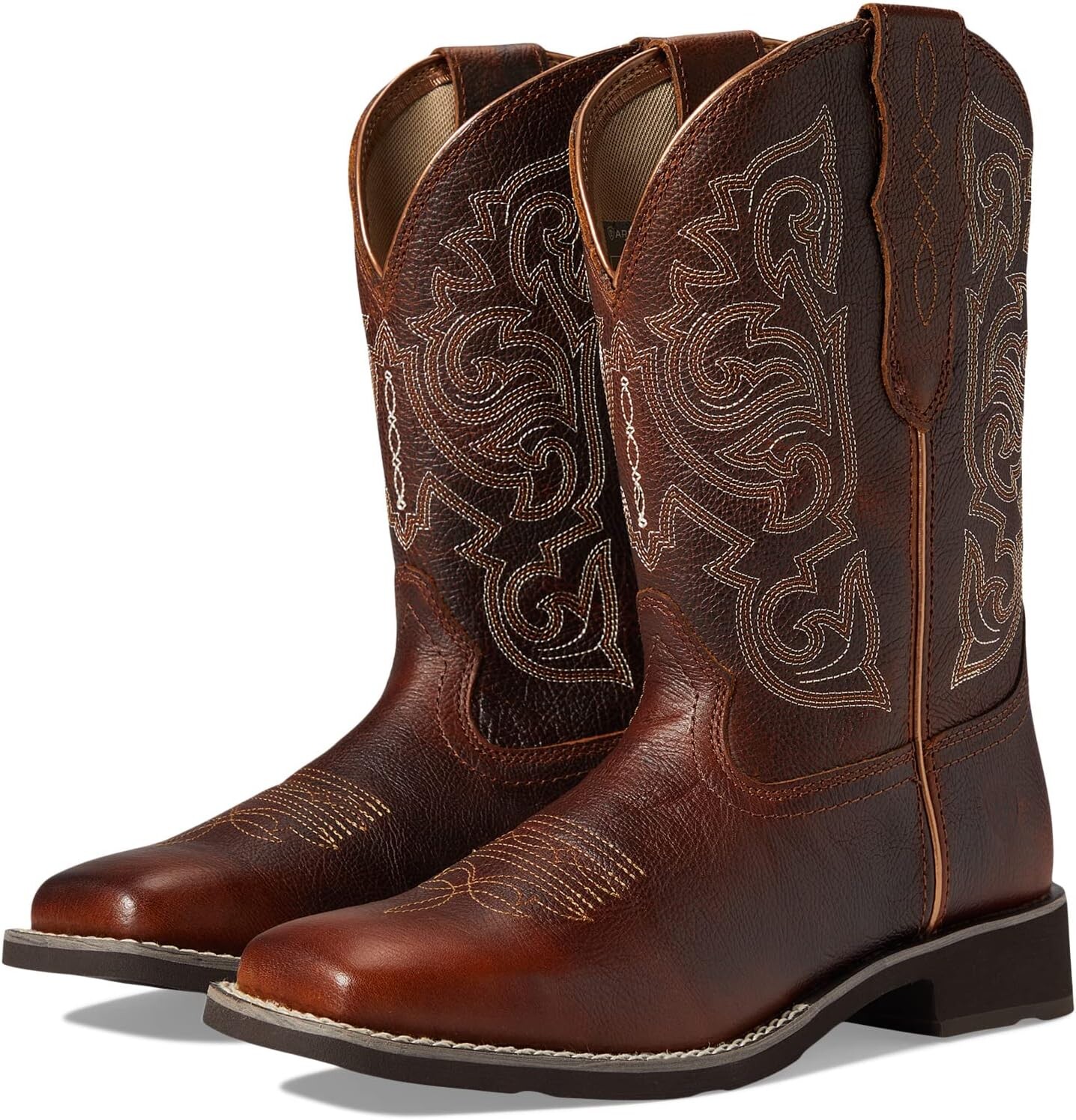Женские сапоги Ariat в ковбойском стиле с вышивкой, коричневый