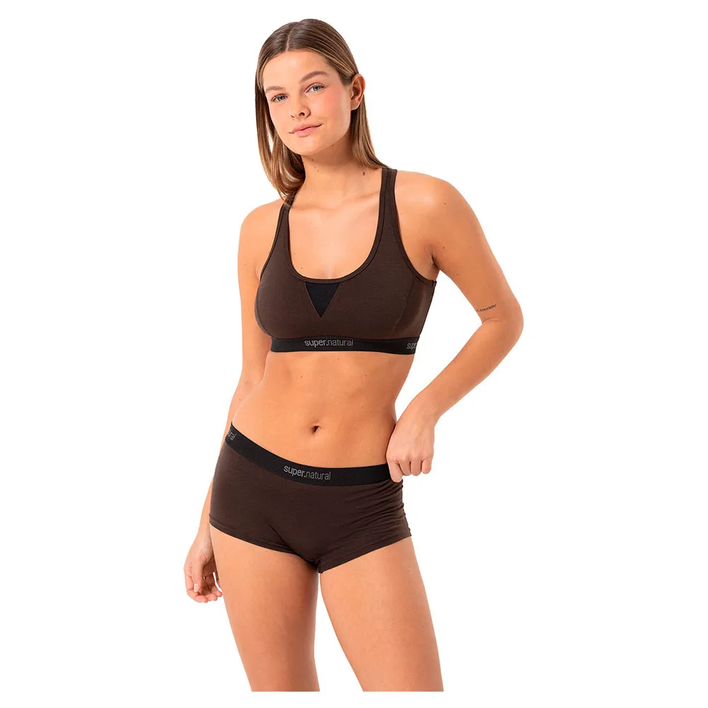 

Спортивный бюстгальтер Super.natural Tundra 220 Semplice sports bra, коричневый