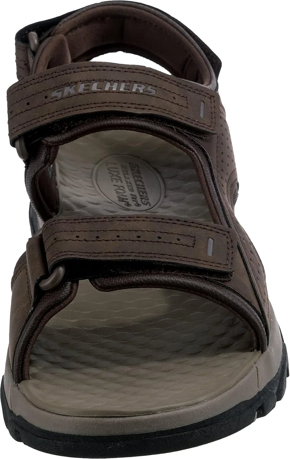 Мужские сандалии Skechers Tresmen-Garo с носком для плавания, шоколадный — фото 3