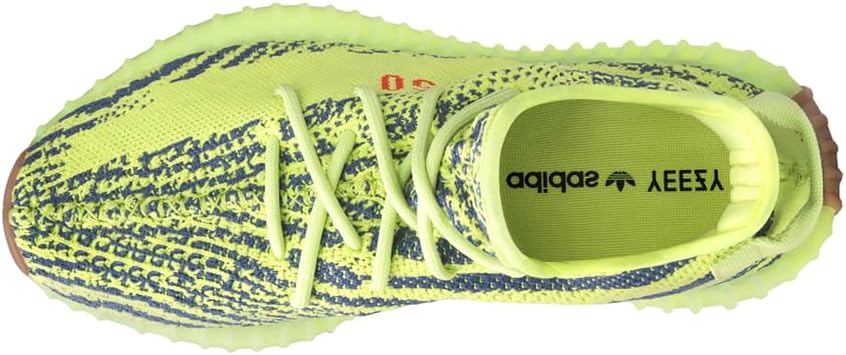 Мужские кроссовки Adidas Yeezy Boost 350 V2, желтый/красный — фото 3