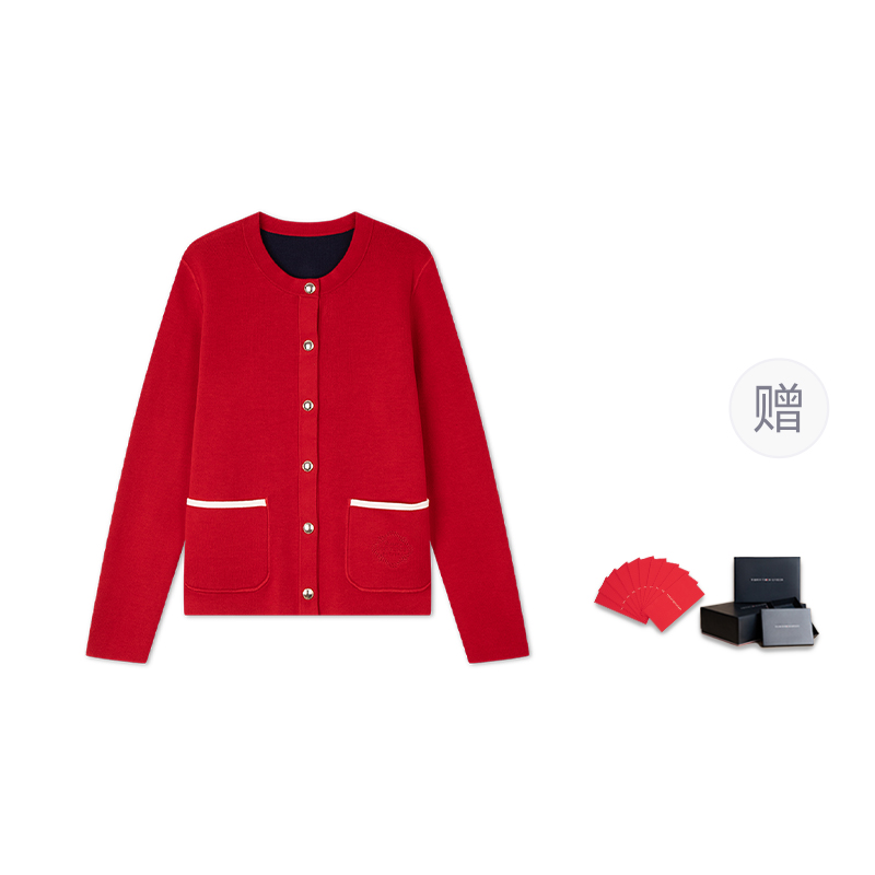 Новогодный топ Women's Tommy Hilfiger, белый/хаки — фото 3