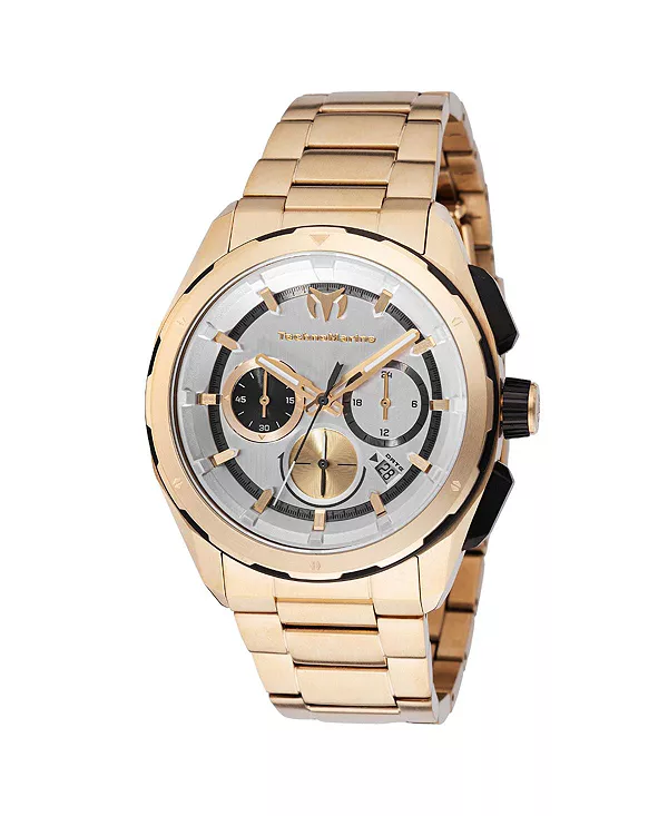 

Мужские кварцевые часы tm-318093 Ocean с серебристым циферблатом Technomarine, gold