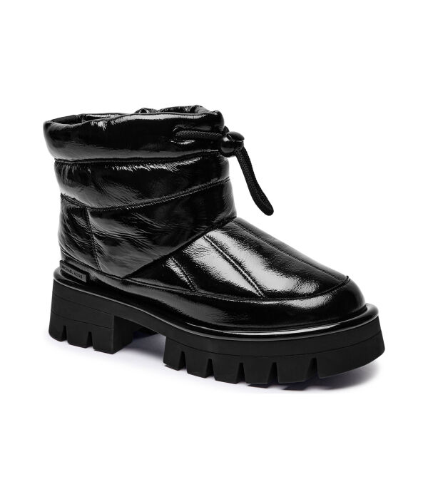 Кожаные зимние ботинки Barton Michael Kors, черный