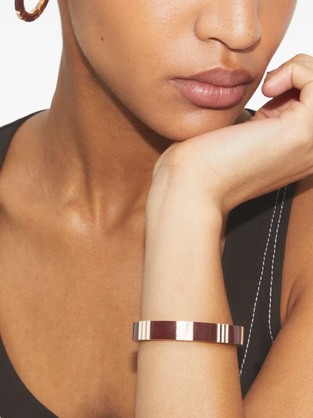 

Браслет T Stripe Tory Burch, золотистый