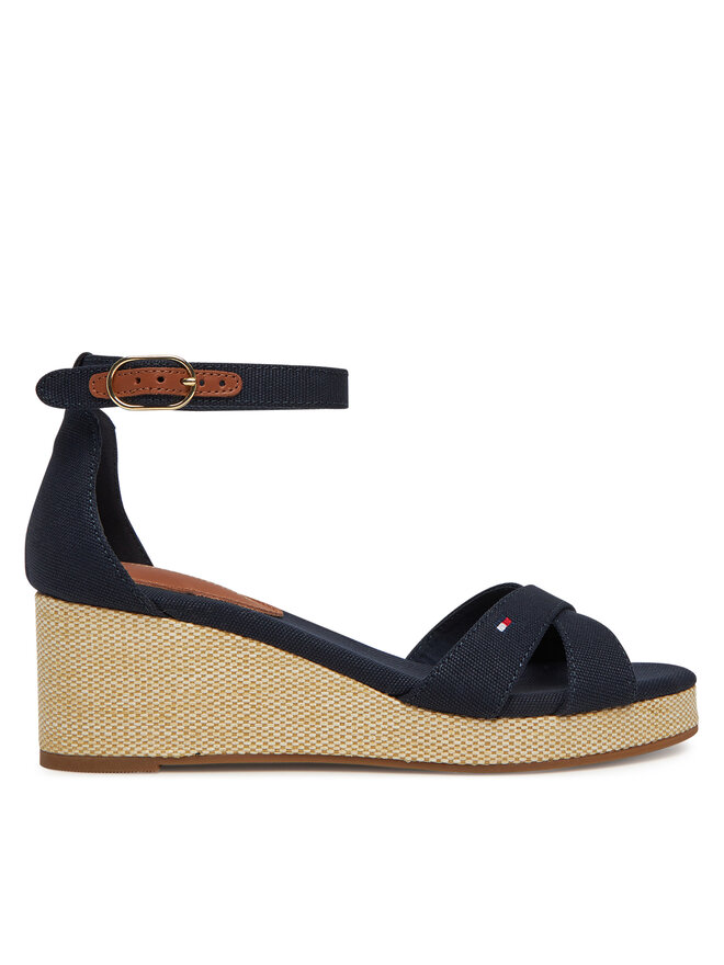Сандалии Flag Criss-Cros Mid Wedge Espad FW0FW08481 Tommy Hilfiger, синий