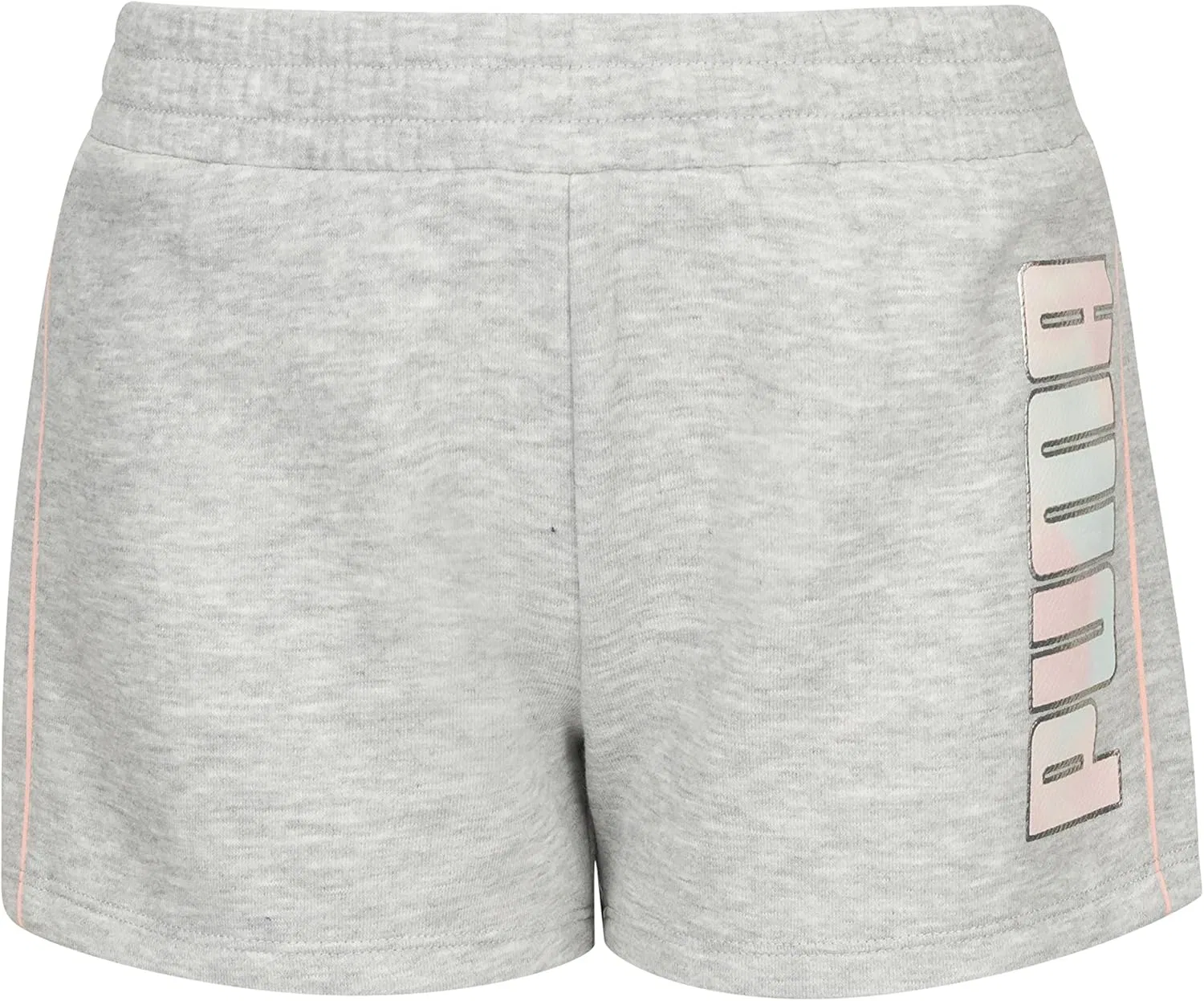 Детские шорты Puma из хлопка с французской махровой тканью, Grey/Grey