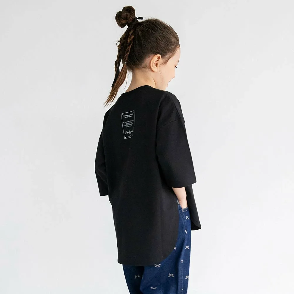 Футболка с крупным силуэтом Branshes, black