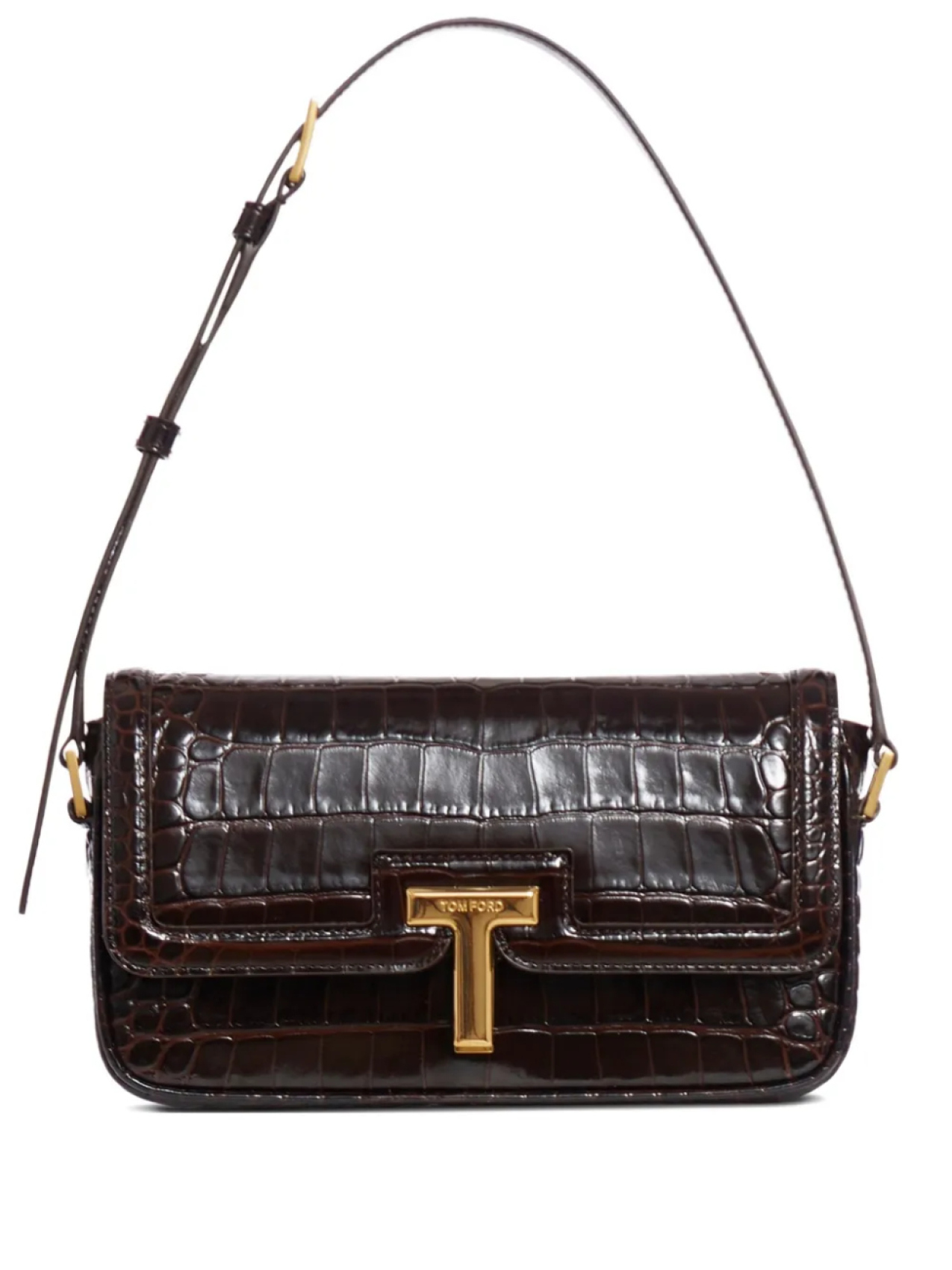 

Сумка через плечо из кожи TOM FORD Wallis, коричневый