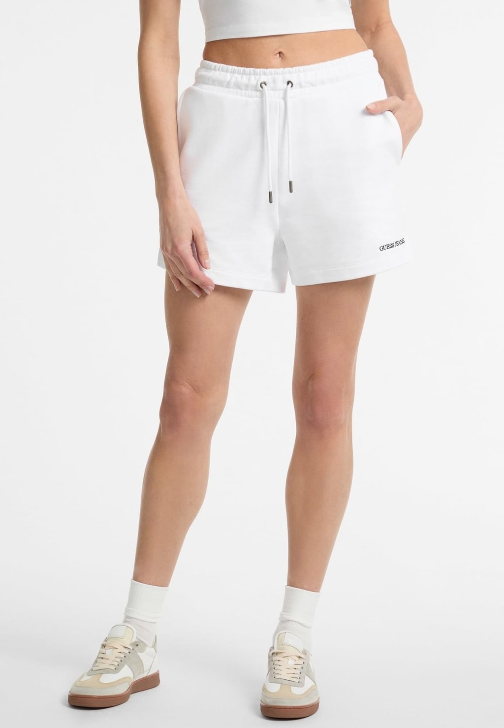 

Шорты JOGGING - Tracksuit bottoms Guess Jeans, белый