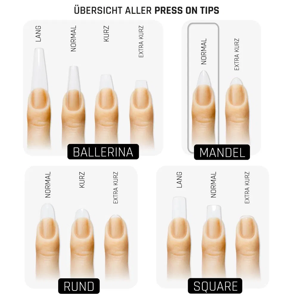 Накладные ногти Lynis-Nailshop.de Extra Short Almond, 800 шт. Lynis Nailshop, Pack Of 800 Almonds — фото 3