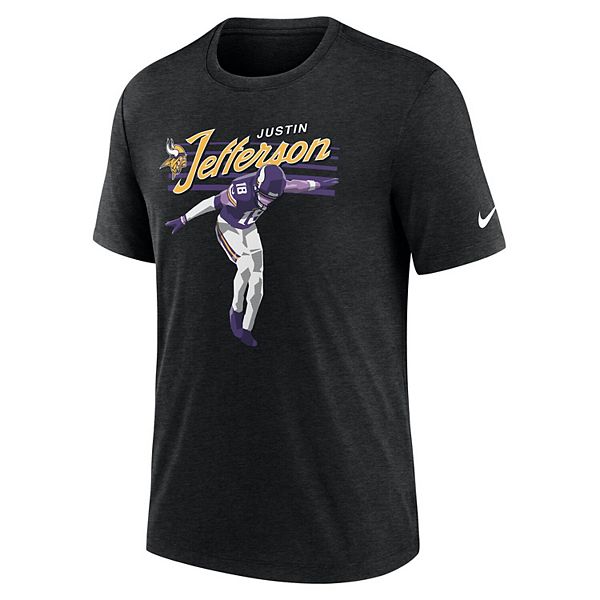 Футболка с принтом игрока Minnesota Vikings Джастина Джефферсона, цвет heather black Nike — фото 3