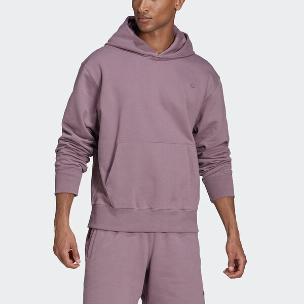 Толстовка Men's adidas originals C Hoody Ft Casual Sports Hooded Long Sleeves Light Purple, фиолетовый — фото 2