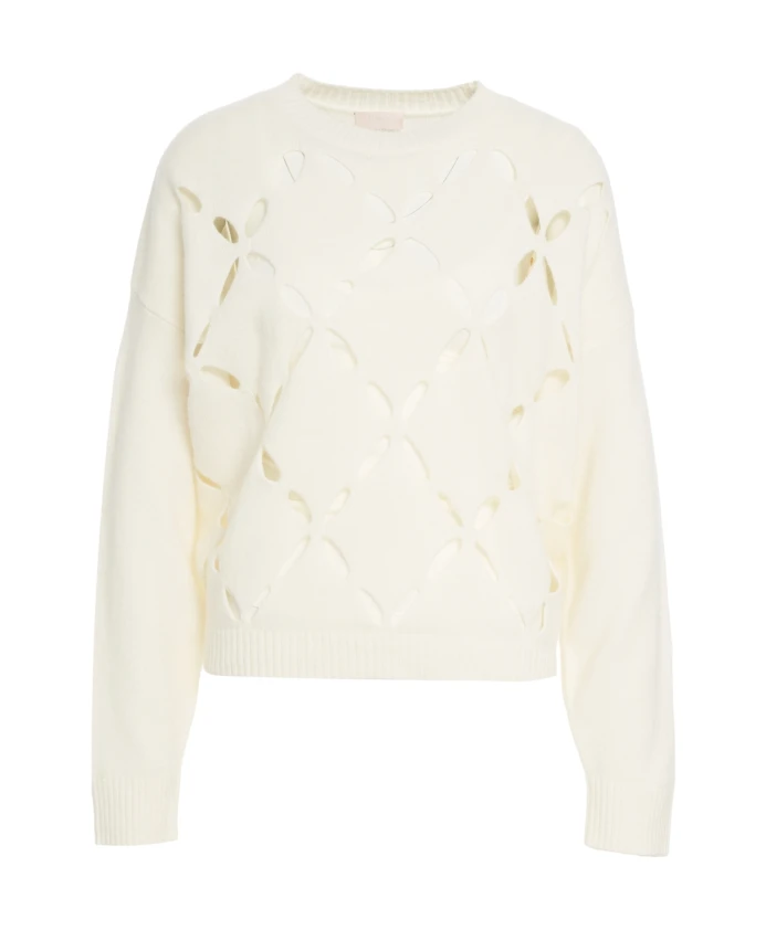 

Пуловер с вырезом Mf5039Ms009 Liu Jo, бежевый