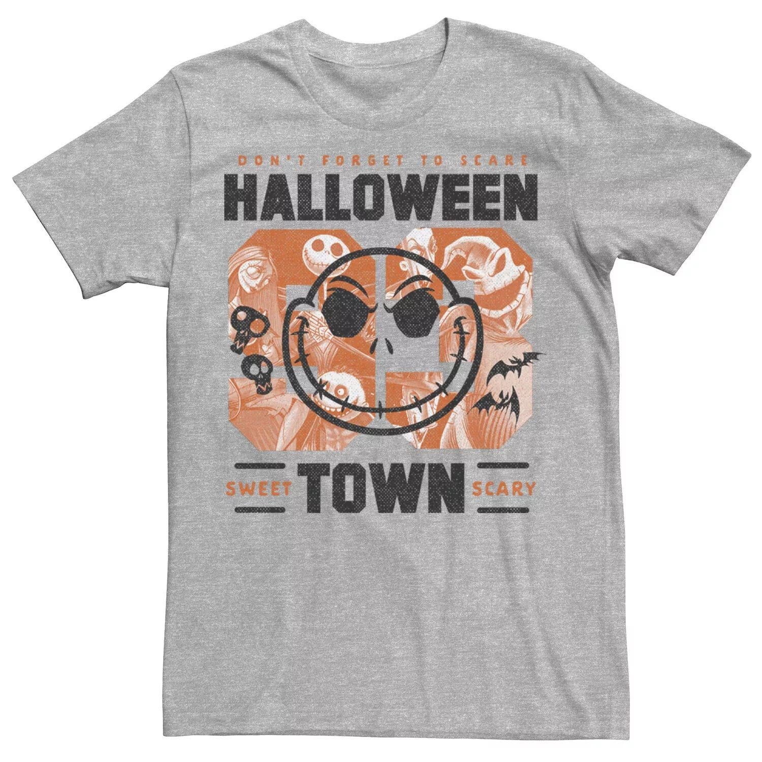 

Мужская футболка Disney The Nightmare Before Christmas Halloween Town с коллажем Licensed Character