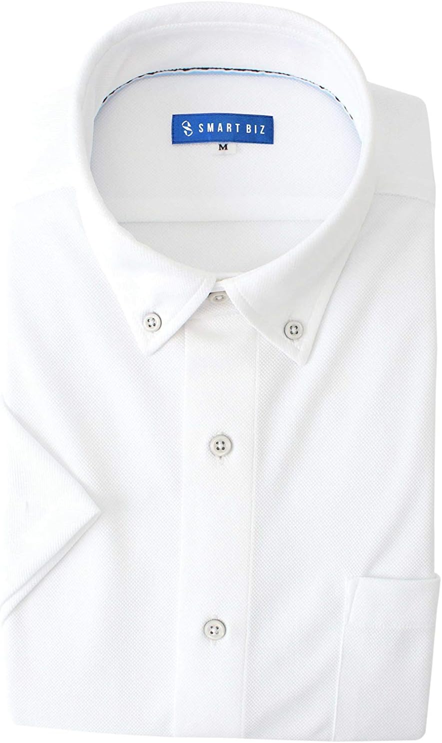 

Мужская рубашка SMART BIZ EXTO20 с коротким рукавом, не требующая глажки, эластичная, гибкая, не скатывается, как рубашка поло, удобная и не прилипает к телу, с хорошей эластичностью Cool Biz Stretch, белый