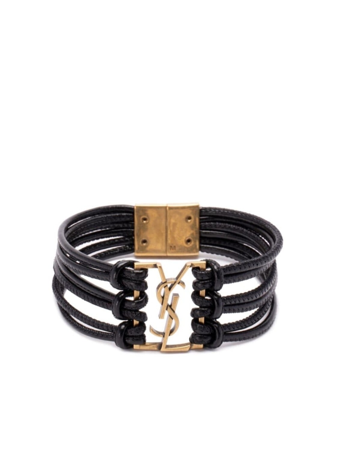 

Браслет Babylone Cord Saint Laurent, черный