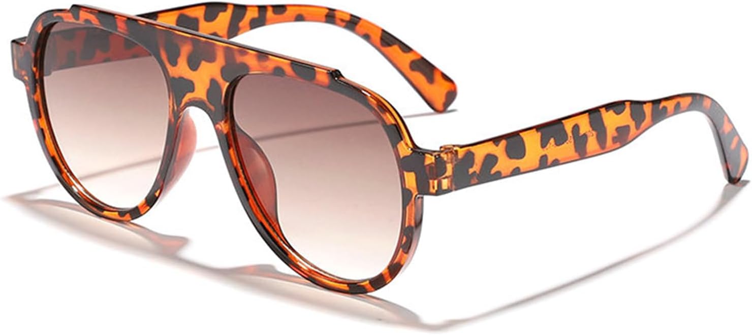 

Солнцезащитные очки Helena Retro Pilot для женщин, модные, увеличенного размера, дизайнерские, с градиентным переходом цвета, защита от УФ-излучения UV400. Солнцезащитные очки для мужчин, трендовые, овальной формы, C8