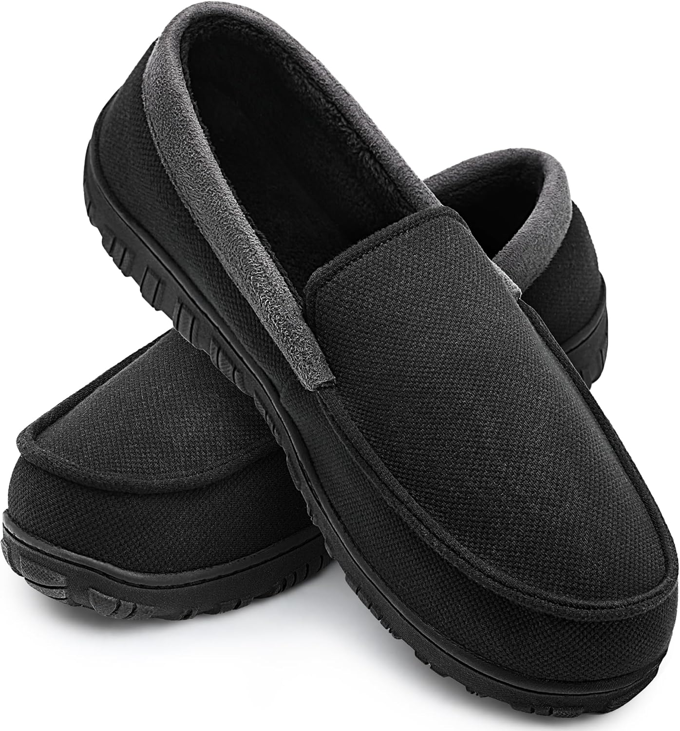 

Мужские тапочки Shoeslocker из микрозамши с амортизирующей стелькой и эффектом памяти, черный
