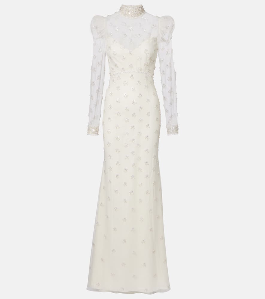 

Платье Tabitha с декоративными элементами Jenny Packham, Ivory