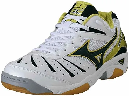 Мужские салонные кроссовки Mizuno Wave Steam 2, белый/черный/зеленый — фото 2