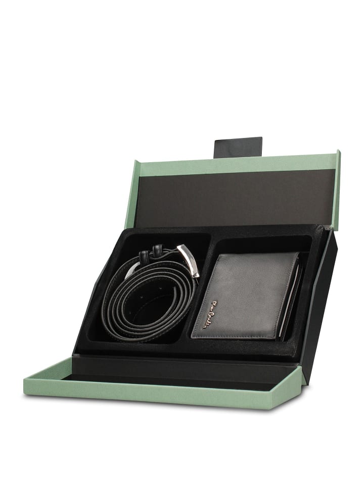 

Pierre Cardin Кошелек и пояс, черные