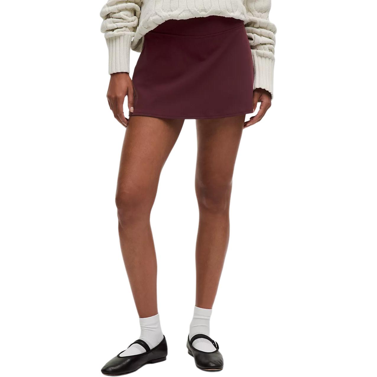 

Повседневные короткие юбки Align Collection Lululemon, Garnet/Garnet