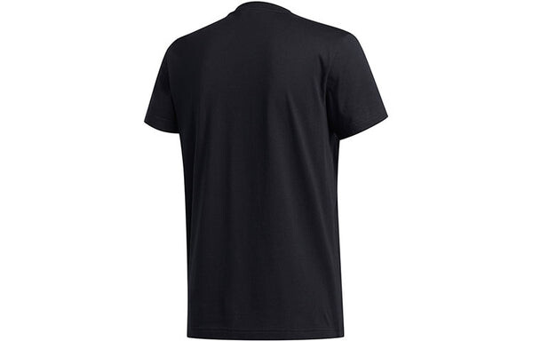 Футболка strong tee basketball sports short sleeve black Adidas, черный — фото 2