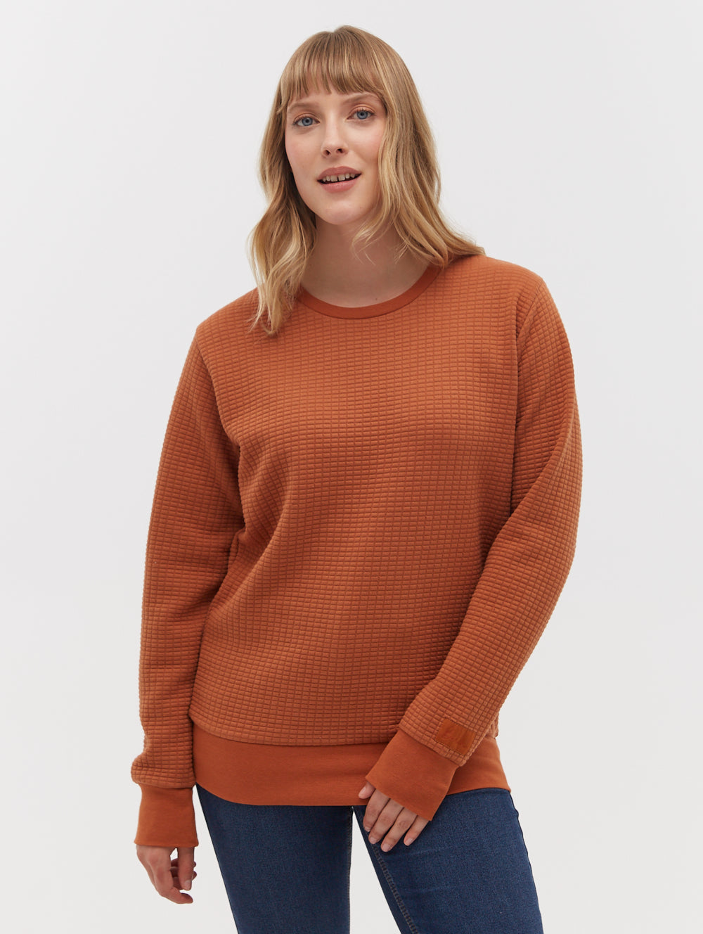 

Стеганая толстовка Afra с круглым вырезом Bench., цвет terracotta