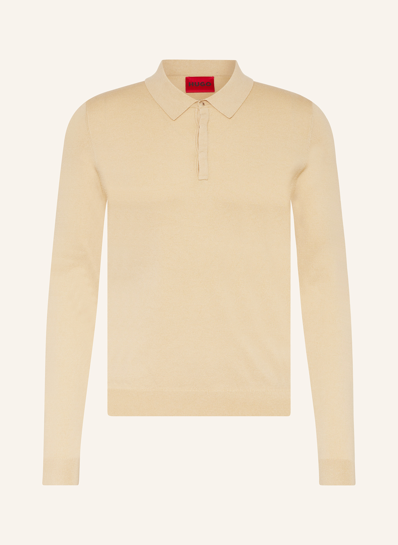 

Трикотажная рубашка поло san pippo slim fit Hugo, бежевый
