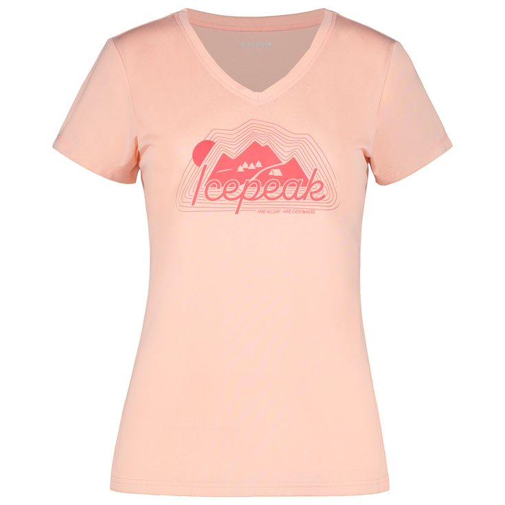 

Футболка для походов Burnham Rose Pale - M Icepeak