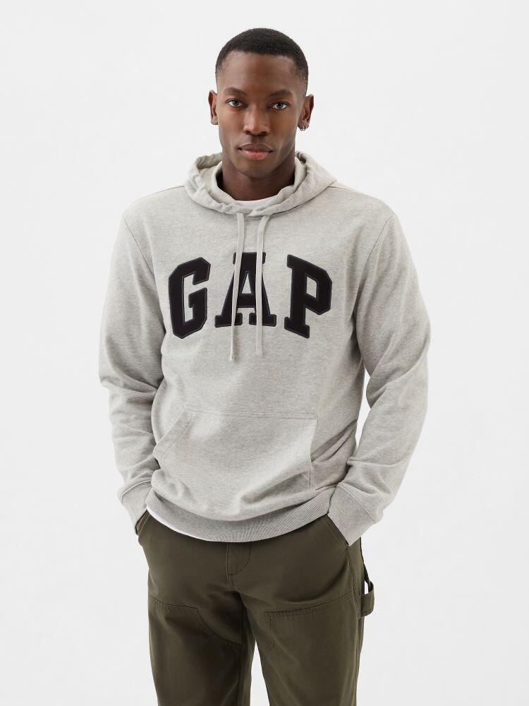 

Толстовка с логотипом и капюшоном Gap, серый