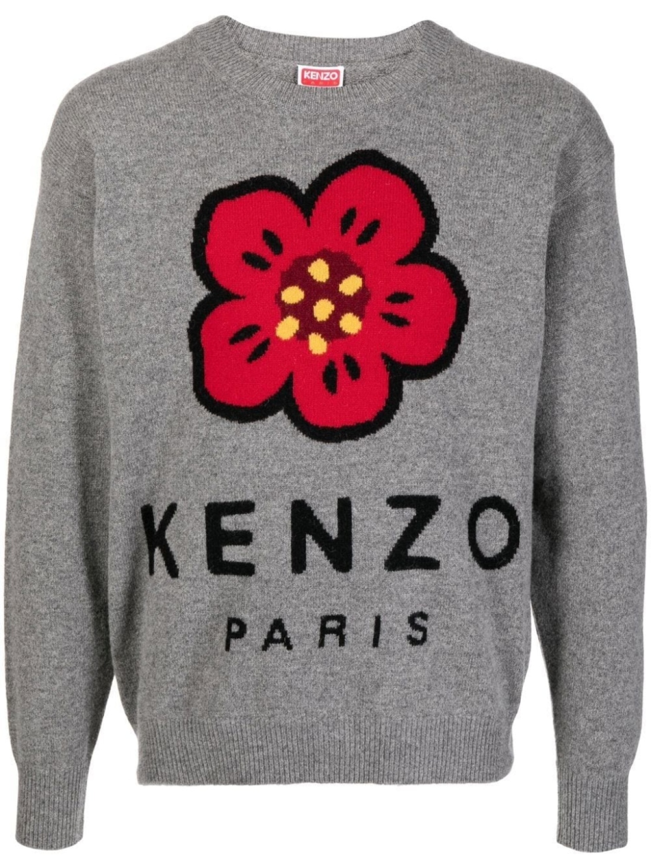 

Джемпер Boke Flower с круглым вырезом Kenzo, серый