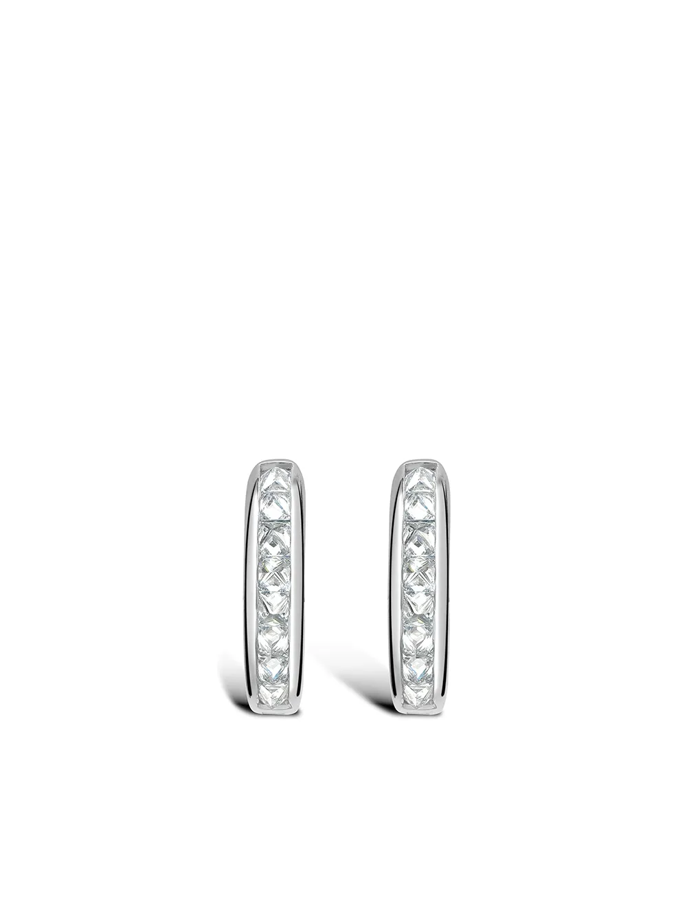 

Серьги-кольца RockChic из белого золота с бриллиантами Pragnell, серебяный