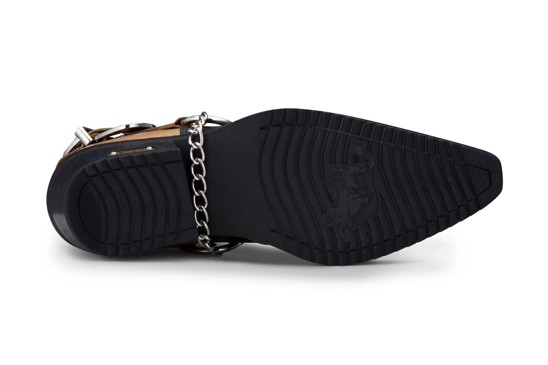 Мужские ковбойские туфли Winklepicker из кожи под змею черно-коричневые Infinity Leather — фото 2